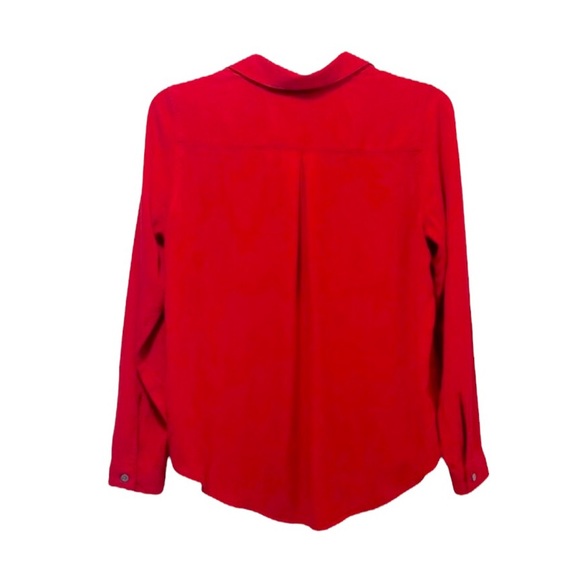 Calvin Klein Red Long Sleeve Button Down Shirt SP - Picture 3 of 8